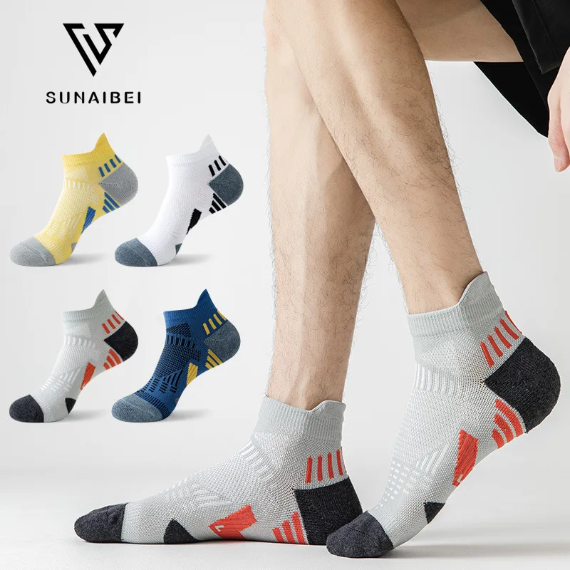 

Bright Color Ankle No Show Socks Men Breathable Street Fashion Sport Deodorant Invisible Travel Running Socks