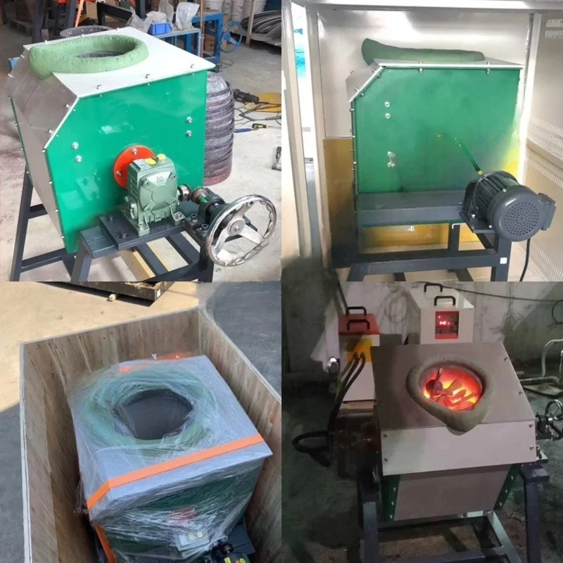 Low Power Intermediate Frequency Copper Aluminum Scrap Furnaces Vacuum Melting Furnaces Small Smelting Furnace Convenient