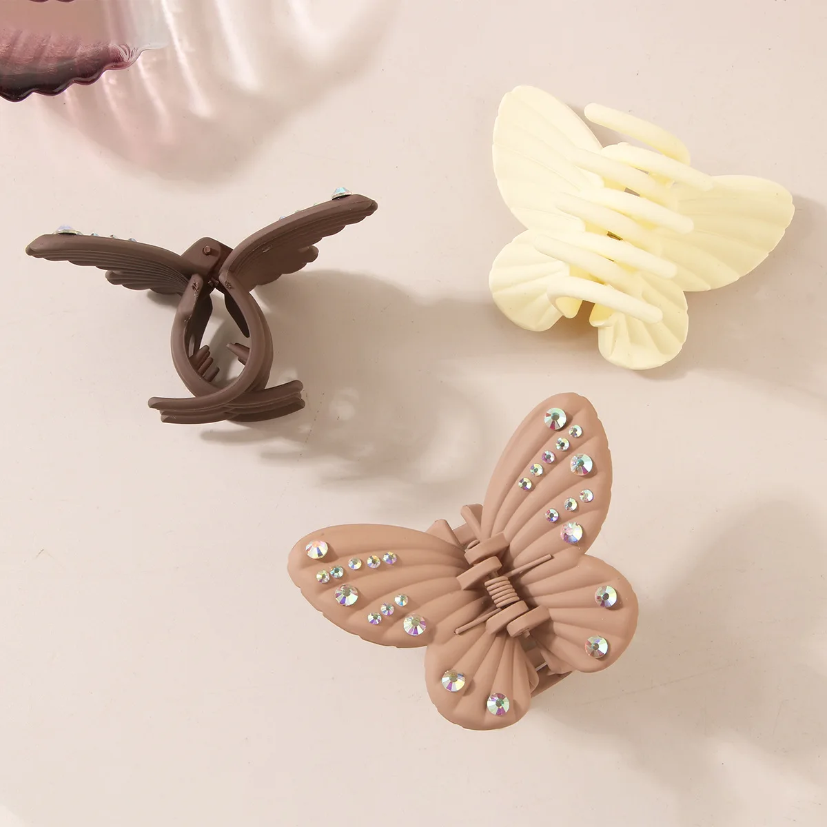 The New Advanced Rhinobar Butterfly Grip Cross-Border Hair Accessories Korean Version Simple Back Hair Shark Clip