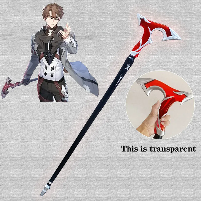 

Welt Yang Cosplay Honkai Star Rail Prop Suit Weapon Wooden Walking Stick Halloween Anime Show Party Costume Prop Length 93 cm