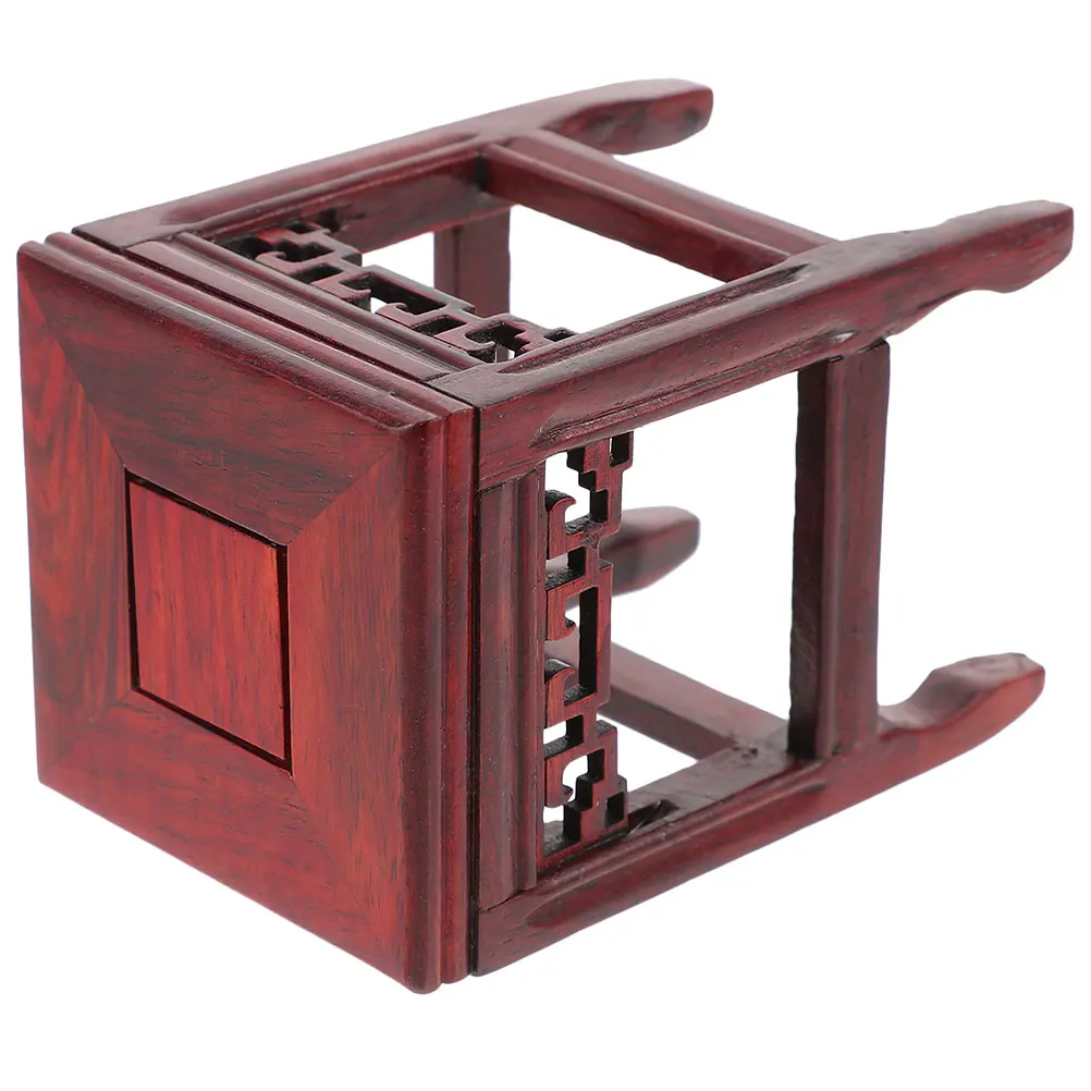 

Style Wooden Flower Pot Base Wood Display Pedestal For Crafts Home Decor Sturdy Planter Holder Vintage Wood Stand