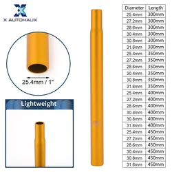 X Autohaux 자전거 시트 포스트 25.4x300mm 경량 포스트 시트 튜브 골드 톤 알루미늄 합금