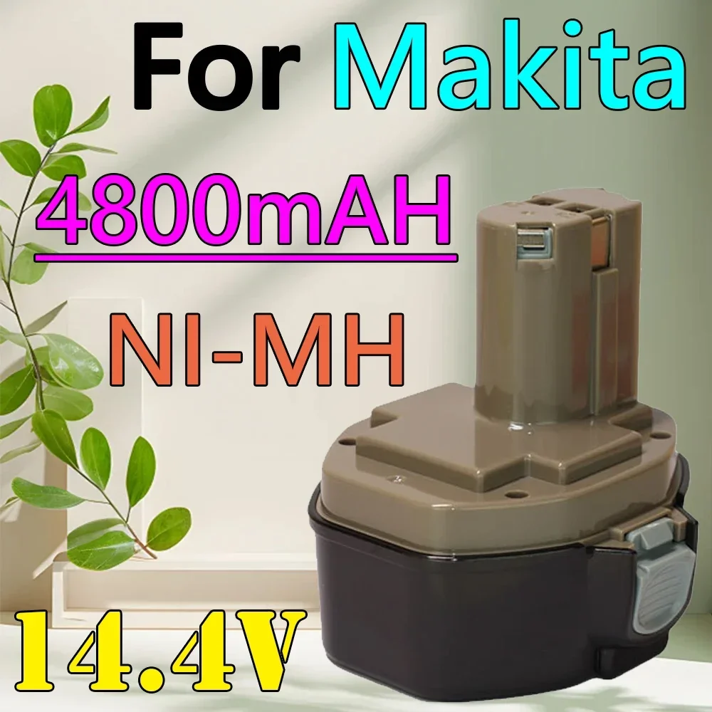 

for Makita 14.4V 4800mAh NI-MH Power Tool Battery for MAKITA 14.4V Battery PA14,1422,1420 192600-1 6281D 6280D