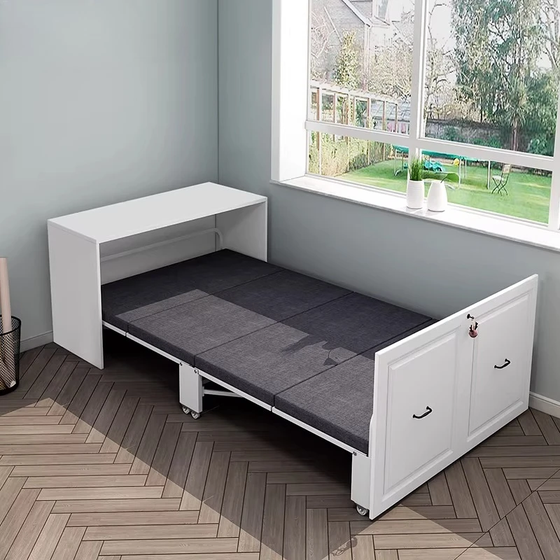 Rollaway bed single office lunch break computer office desk integrated household adult four-fold