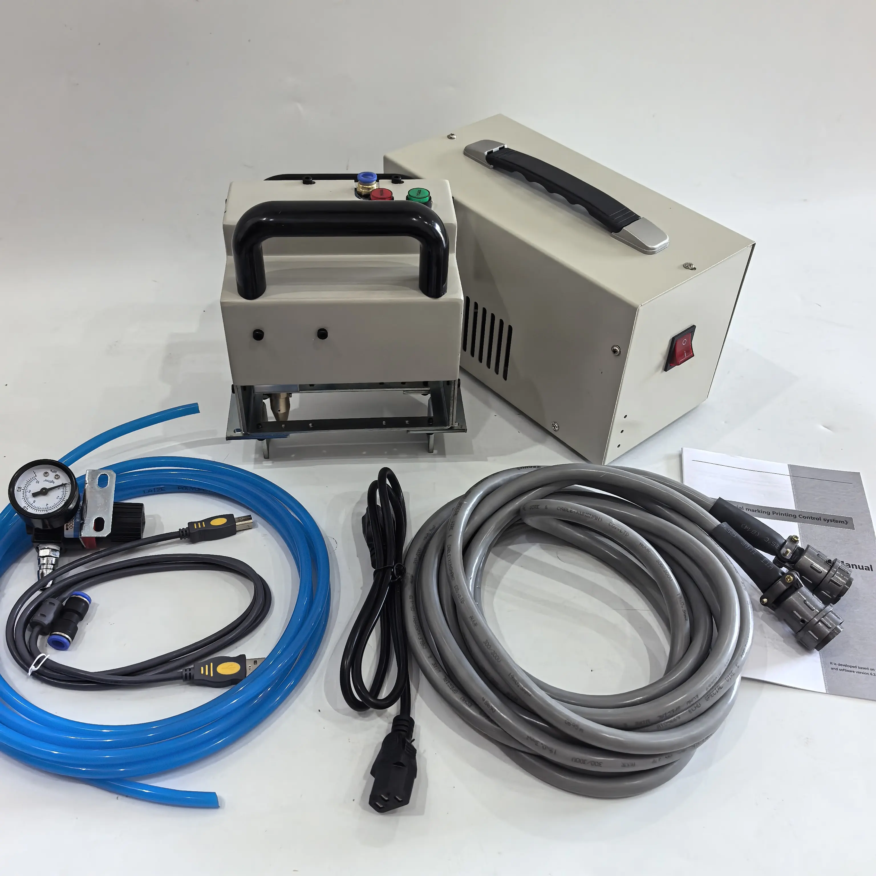 Portable Handheld Dot Peen Mar - đánh giá và giá Fiber Laser Marking Machine 30W