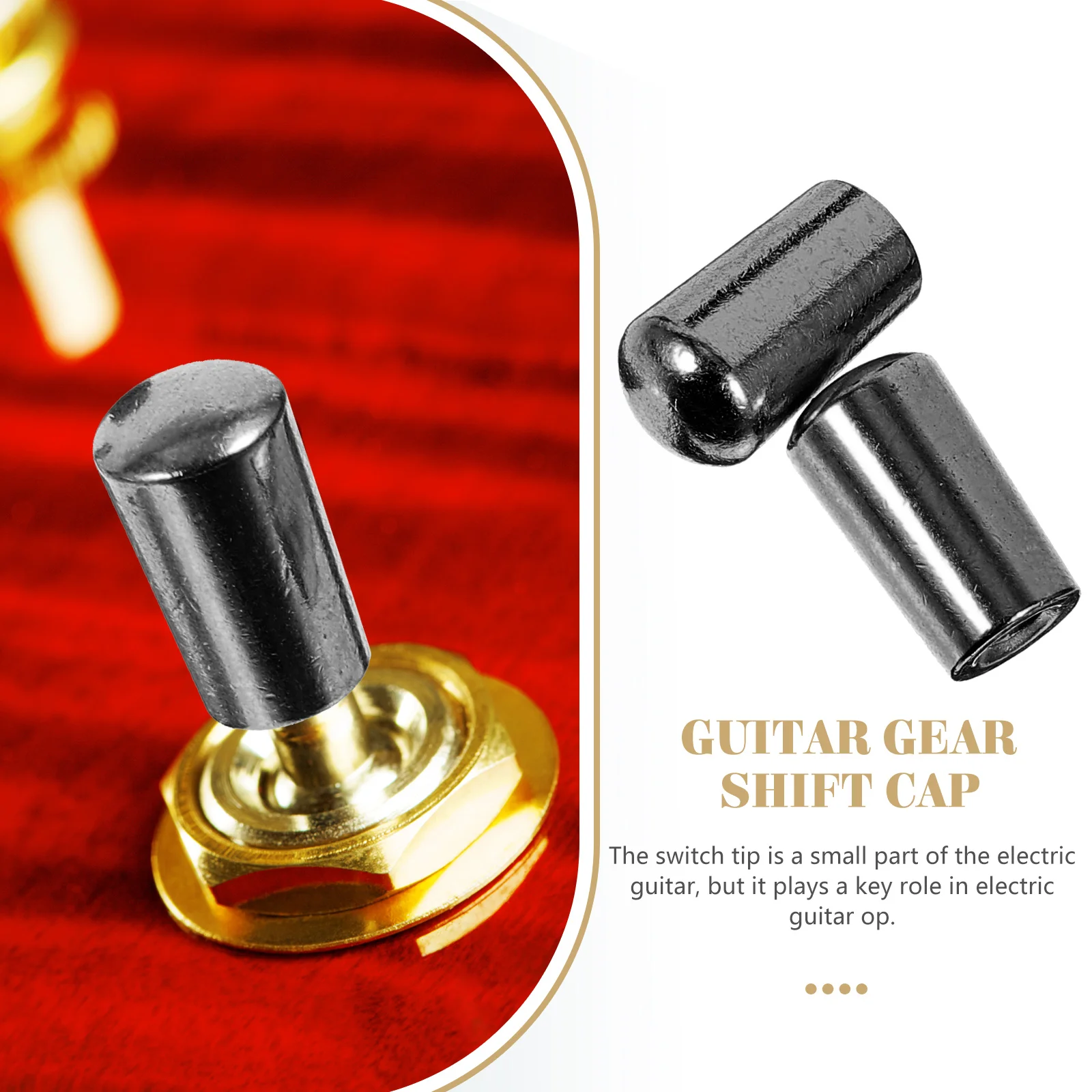 

2pcs Electric Guitar Toggle Switch Cap 3 5mm Silver Metal Reliable Sturdy Anti Corrosion Sensitive Operation Long Thread Deep