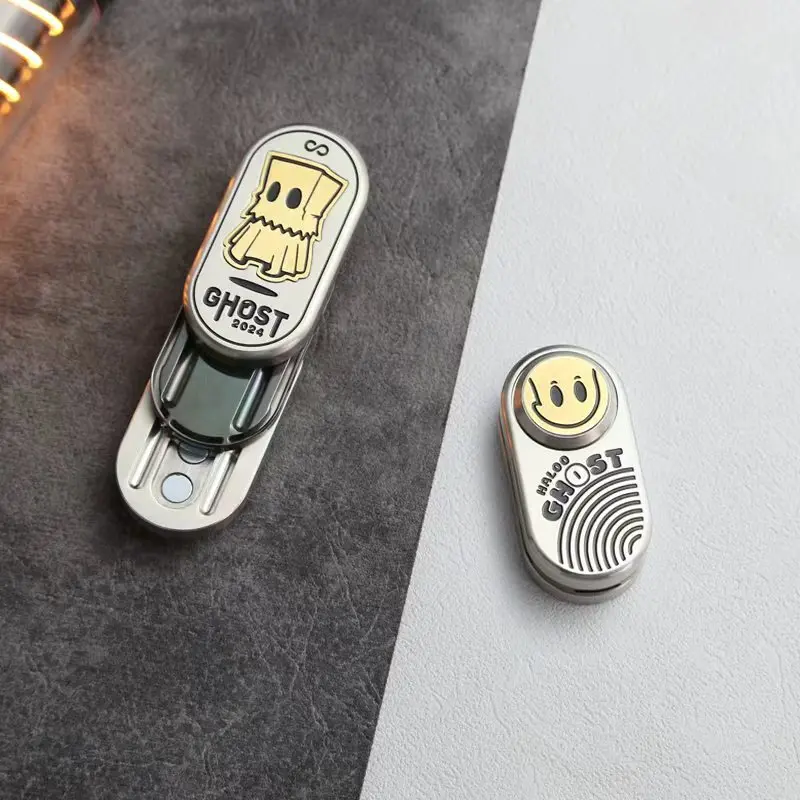 Ghost EDC Triple-Layer Magnetic Mechanical Slider Daily Carry ADHD Anxiety Relief Adult Gift