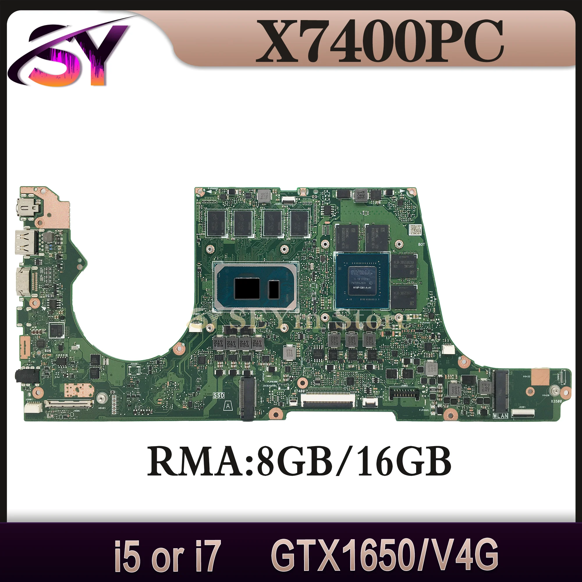 Laptop Motherboard Mainboard, X7400PC, N7600PC, X7600PC, X3500PC, X3500PA, X3500PH, V3500P, X3400PC, X3400PA, K3500PC X3400PH