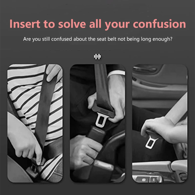 Car Seat Belt Extender Lock Adjustable Buckle Accessories For Infiniti QX55 QX50 QX60 Q50 Q70L QX30 QX80 Q60 Q70 QX70 Q30 Q60S