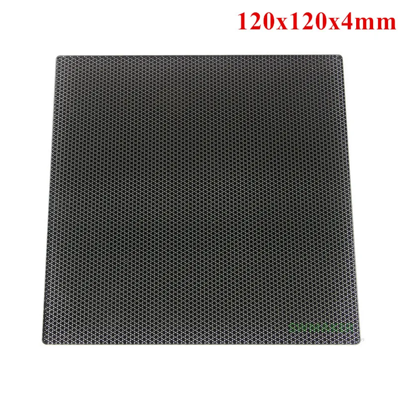 1pcs 120x120mm Voron 0 Series 3D Printer Carbon Crystal Glass Platform Anti-warping Edge