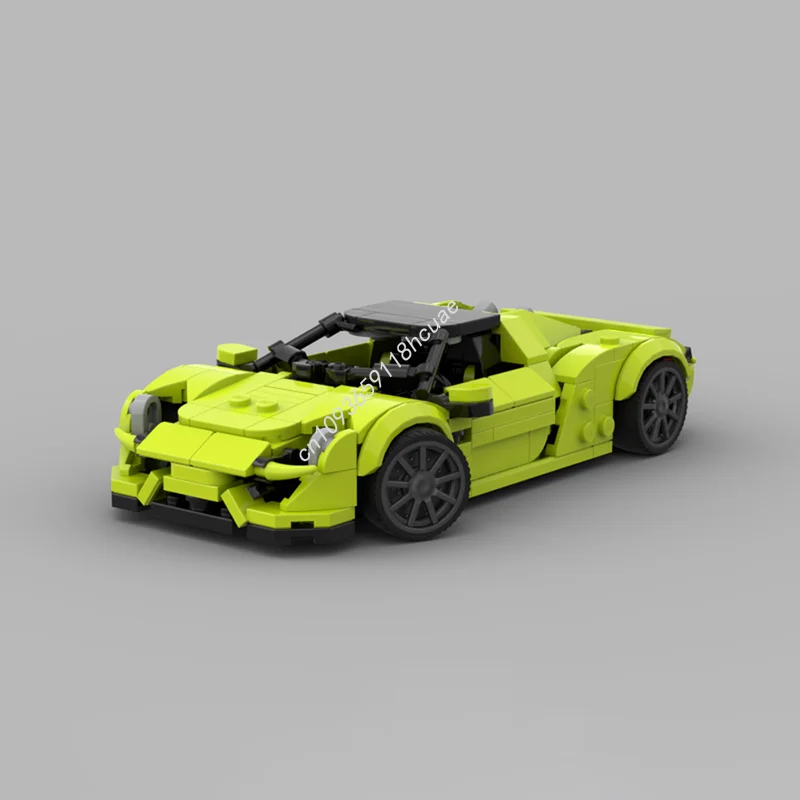 

334pcs MOC City Champions Porscheed Spyder Model Building Blocks Architecture Christmas Gifts Assemble Toy DIY Idea Creative