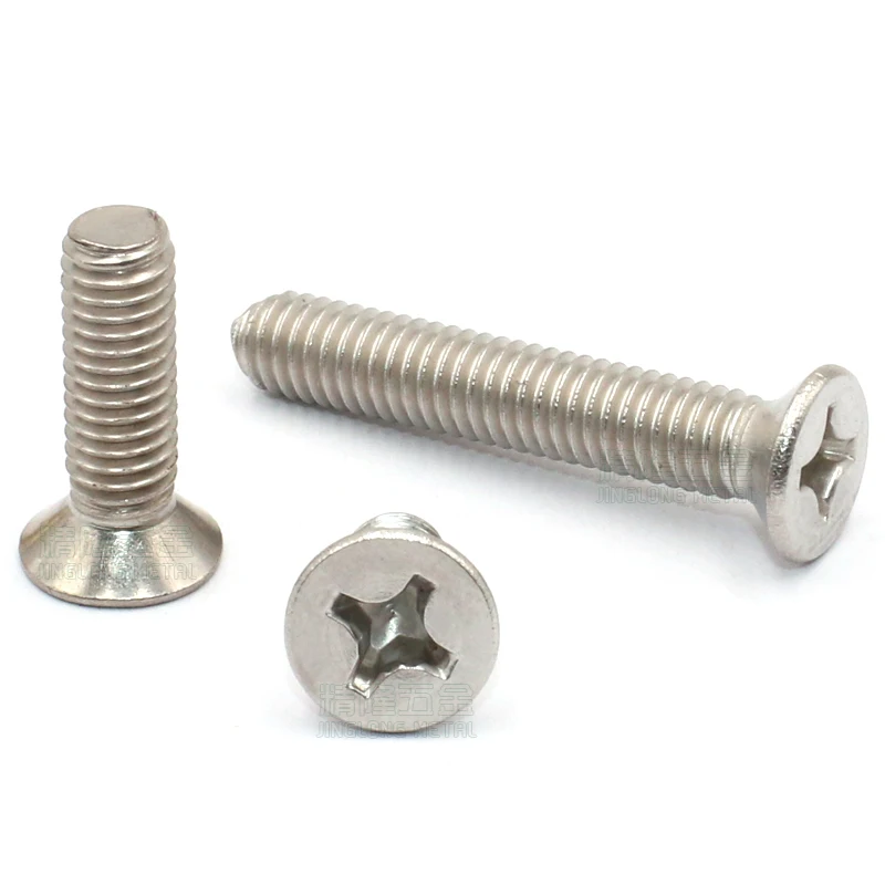 100Pcs M2.5xL5/6/8/10/16mm Mini Micro Non-standard Cross Phillips Flat Bolts Countersunk Head Furniture Screws