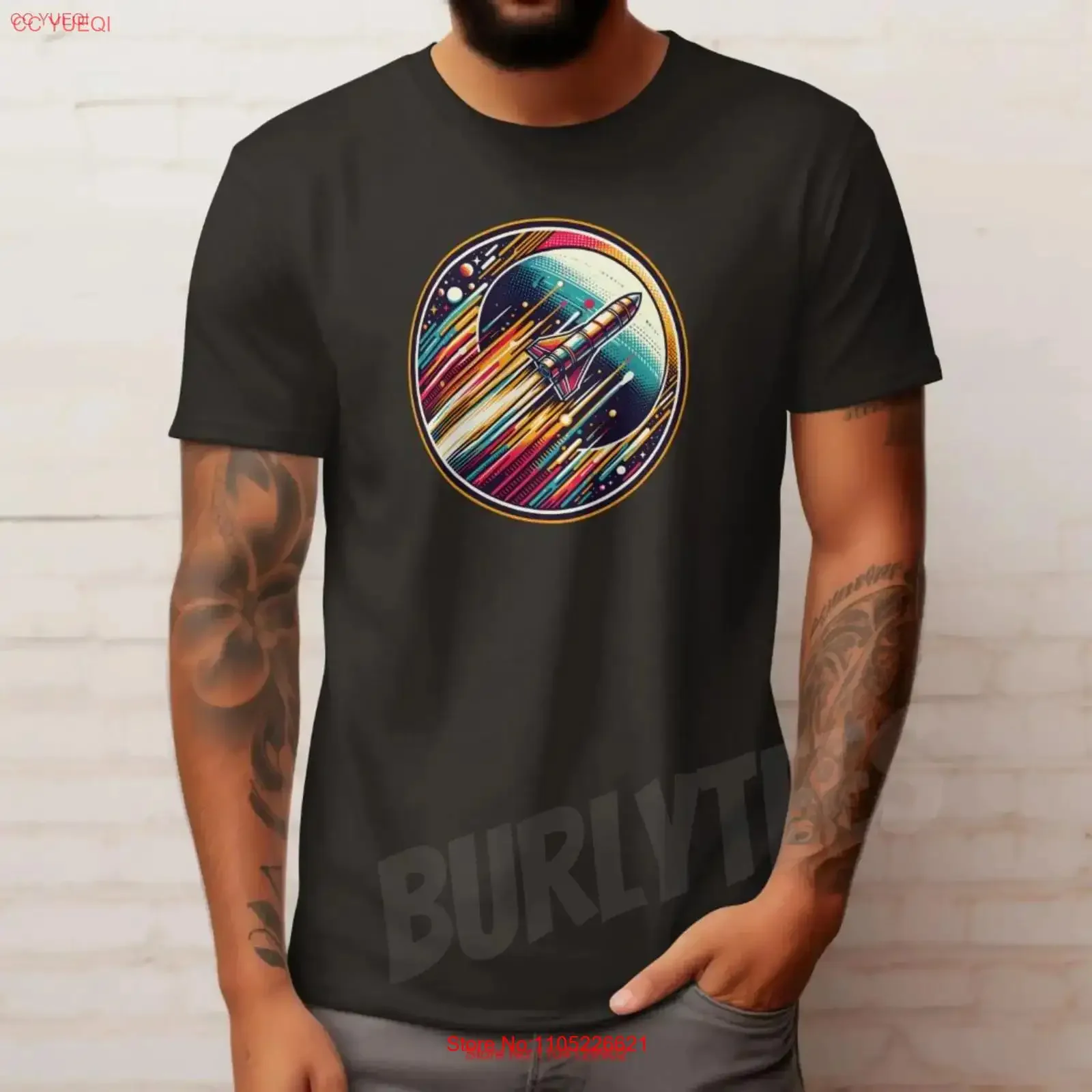 T-shirt Space Traveler, design d'aventure spatiale, exploration cosmique, rétro, univers, explorateur, mode vintage, lavé, doux