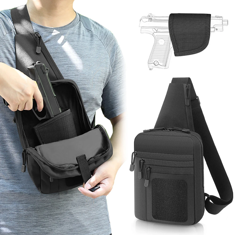 Borsa Tattica per Pistola, Fon - Edc Concealed Carry Sling Bag recensione e prezzo