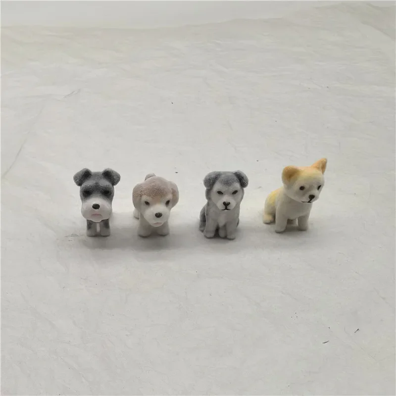 5-50 pçs reunido filhote de cachorro cão figura 2.5cm bonito desgrenhado modelo coleção corgi samoyedo bolso artificial animal amigo criança brinquedo presente