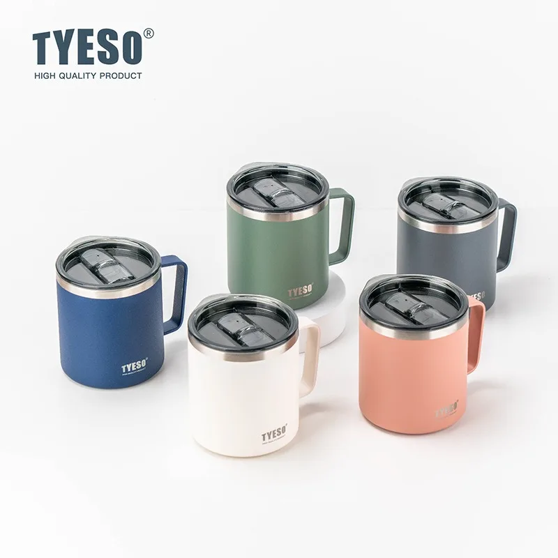 400ml Coffee Mug 304 Stainless Steel Insulated Cup with Handle School Office Acuum Insulation Water Cup Drinking Utensils