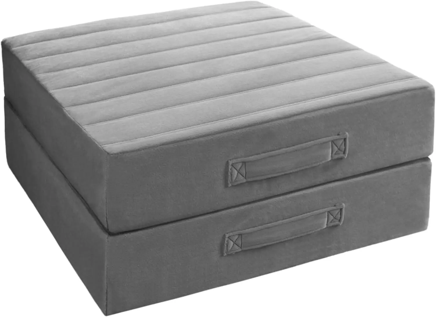 

Thick Replacement Couch Cushions 2 Sets, Washable Covers for Sofa Chair - 24x24x5 Inch, High Density Foam, Grey