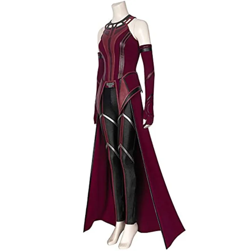 Wanda Maximoff Outfits for Scarlet Witch Cosplay Costume Red Tops Pants Cloak Headpiece Sexy Halloween Outfits Gifts