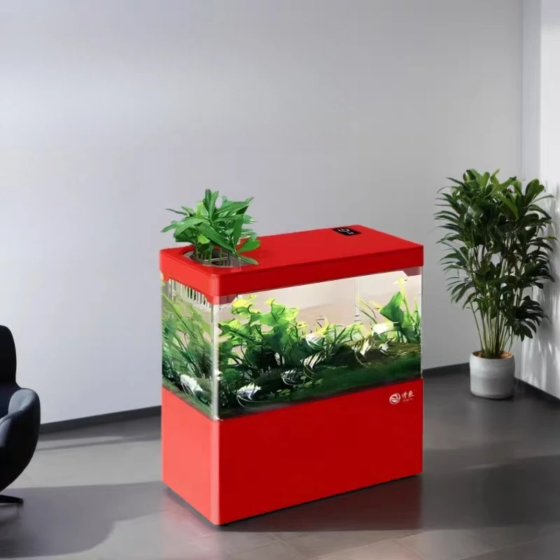 

Living Room Small Aquariums Acrylic Luxury Luxury Advanced Minimalist Design Aquariums Fashion Home & Garden Acquario Lsyg