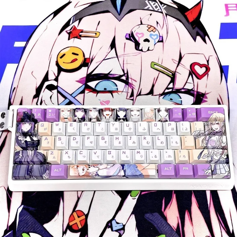Kitagawa Seameng keycap PBT five-sided hot sublimation and light transmission custom changing doll falls in love DIY high value