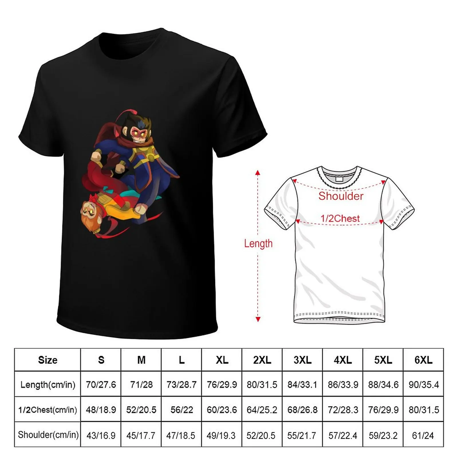 Monkie Kid: Macaque & Monkey King T-Shirt summer top plus size tops oversizeds funny t shirts for men