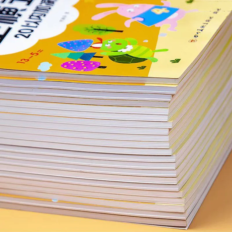 64 Pages/Book Addition and Subtraction Children's Learning Mathematics Workbook Handwritten Arithmetic Exercise Books Notebooks