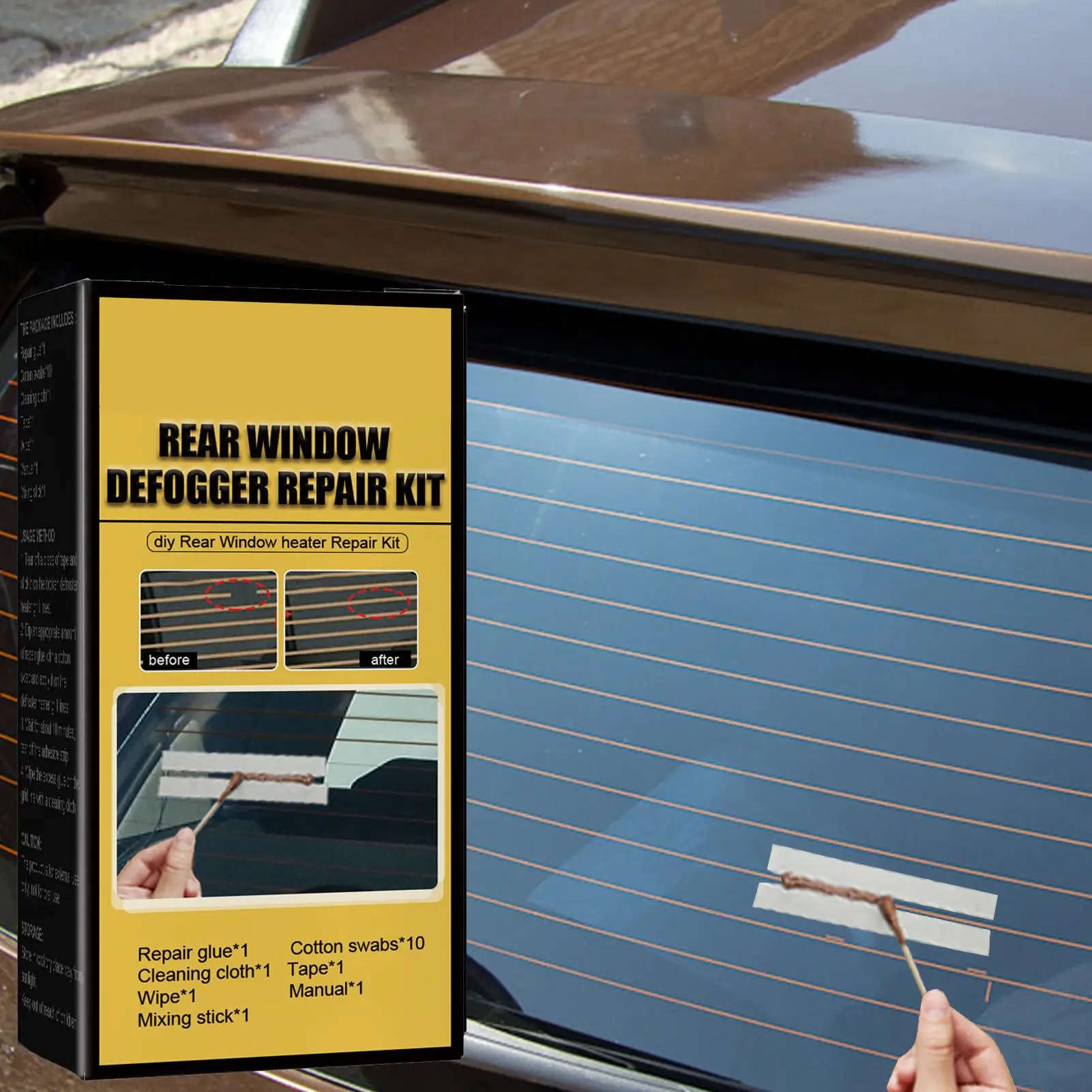 Car Rear Window Defroster Repair Kit Car Conductive Window Defroster Repair Kit convenient efficient Repair Defroster Grid Lines