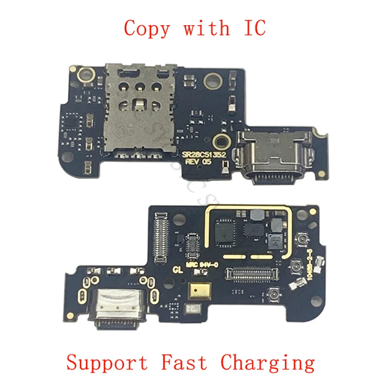 USB Charging Port Connector Board Flex Cable For Motorola Moto Edge+ Edge Plus Charging Connector Replacement Parts