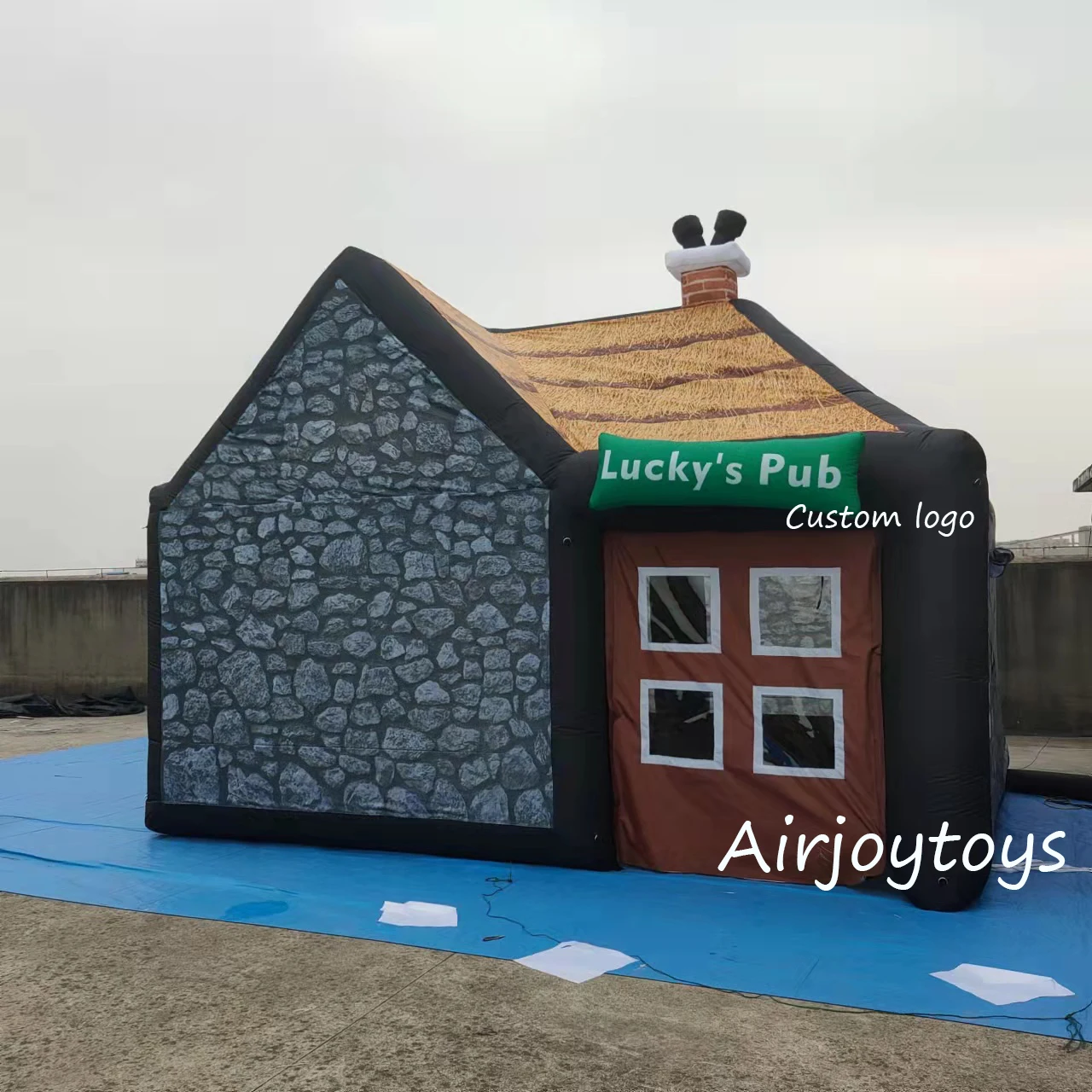 التجارية 6x4 متر نفخ حانة بار ، في الهواء الطلق حفلة نفخ حانة خيمة مورديرن نفخ ملهى ليلي منزل لاستخدام الحديقة