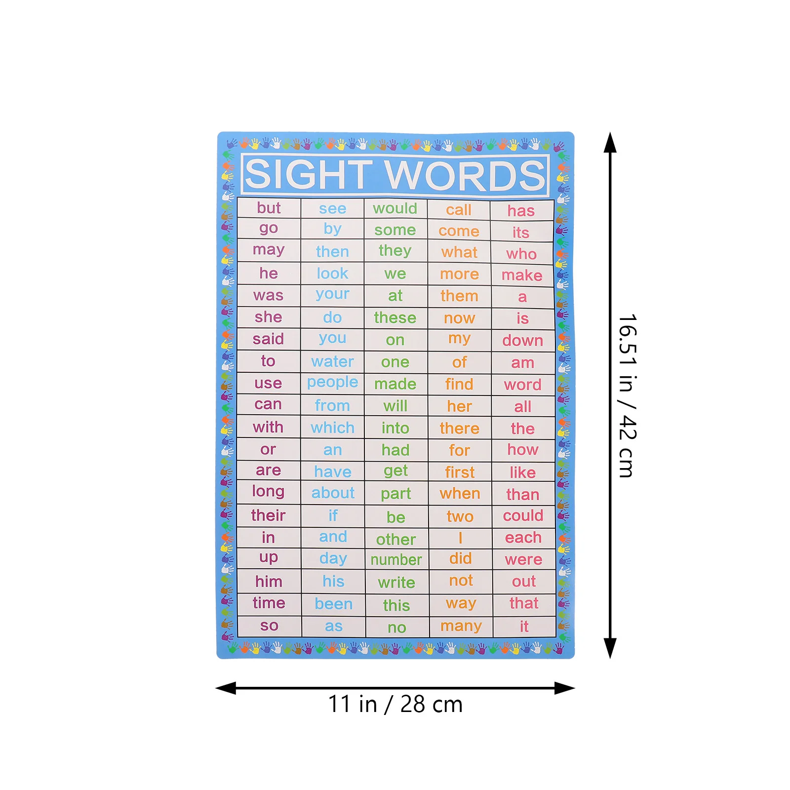 Cartoon-Englisch-Unterricht, 2 Blatt, helle pädagogische visuelle Poster für Kinder, Heimschulbedarf, Wandlerndekoration