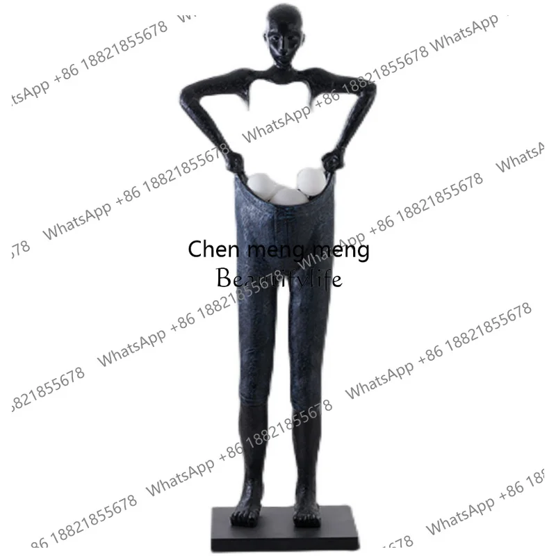 

Modern Art Sculpture Humanoid Floor Luminous Abstract Sculpture Ornament Landscape Decoration Crafts