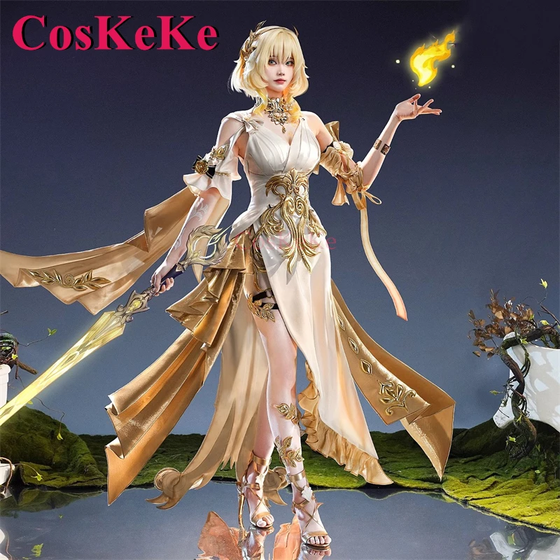 CosKeKe Aglaea Cosplay Costume Game Honkai: Star Rail Gorgeous Elegant Combat Dress Activity Party Role Play Clothing S-XL New