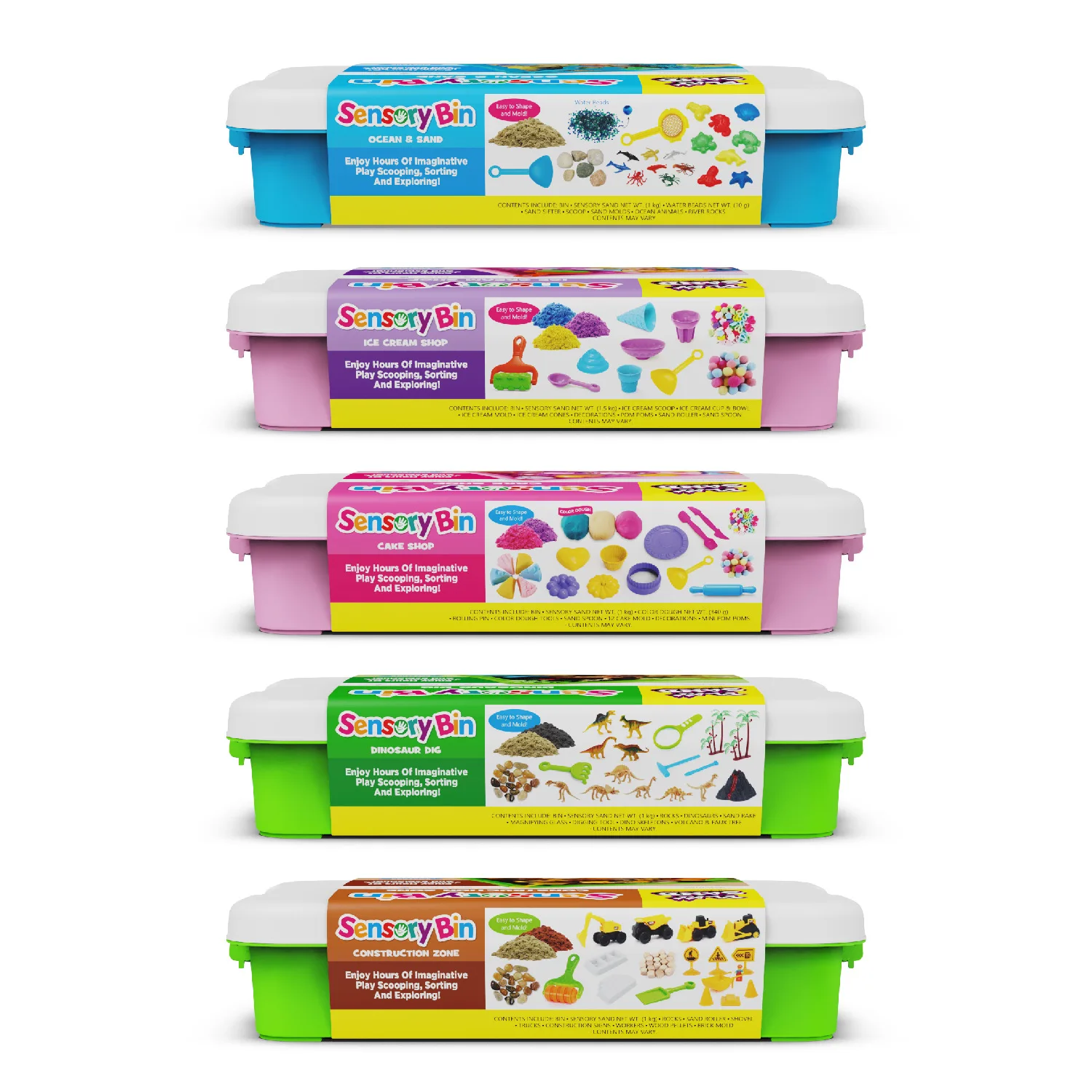 Sensorik-Set Dinosaurier-Ausgrabungsspiel Sand-Set DIY Sensorisches Erkundungsspielzeug für Kinder Schmutzfreies Tragbares Lernset
