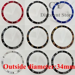 34mm Watch Bezel Insert Bezel Fit Automatic Watch Case For Ring Parts Automatic Watch Replacement