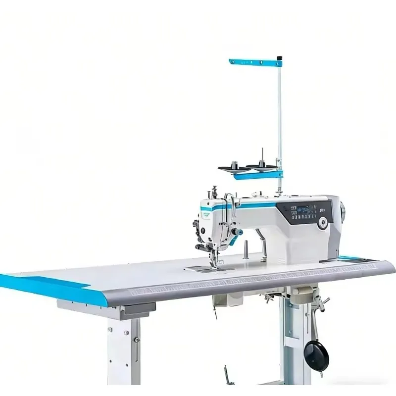 Single Needle Lockstitch Computerized Flat-Bed Motor Industrial Sewing Machine High Quality Metal T-Shirt Sewing