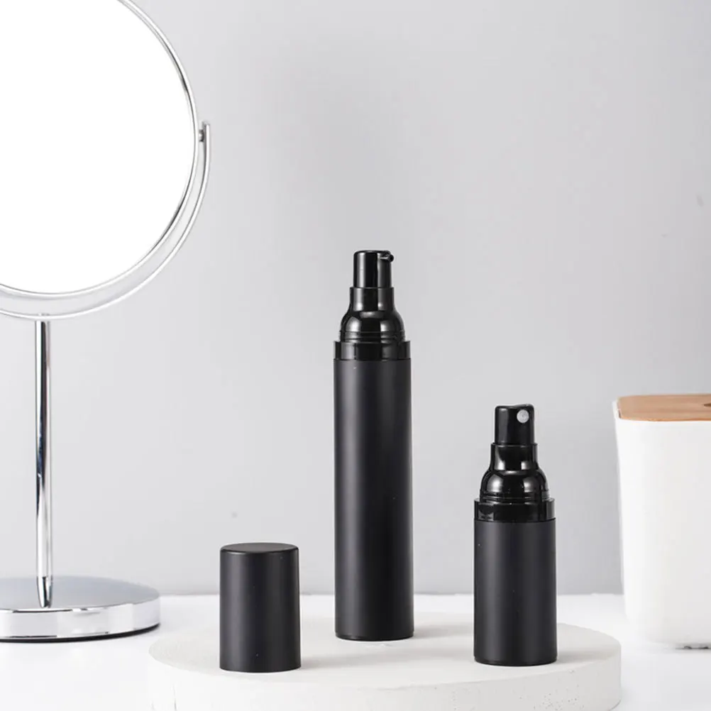 

2Pcs 50ml Black Vacuum Bottle Empty Fine Mist Atomizer Perfume Sprayer Travel Size Lightweight Durable Liquid Makeup