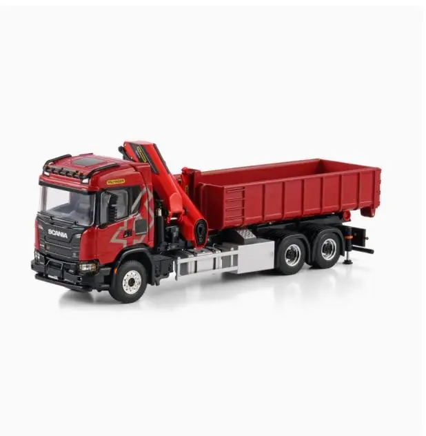 

Diecast Model WSI 1:50 Scale Scania 6X2 Axle Tractor,CG17N XT/ PK 370 TEC7 Dump Truck Mounted Crane Trailer Vehicle 04-2215