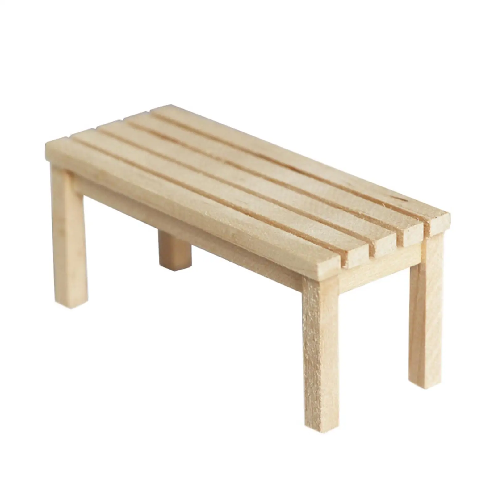 

Кукольный домик, миниатюрная скамейка, стул, миниатюрная модель сцены для декора столовой