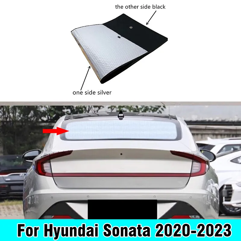 

For Hyundai Sonata 2020-23 Rear Windshield Privacy Thick Interior Sunshade Cover