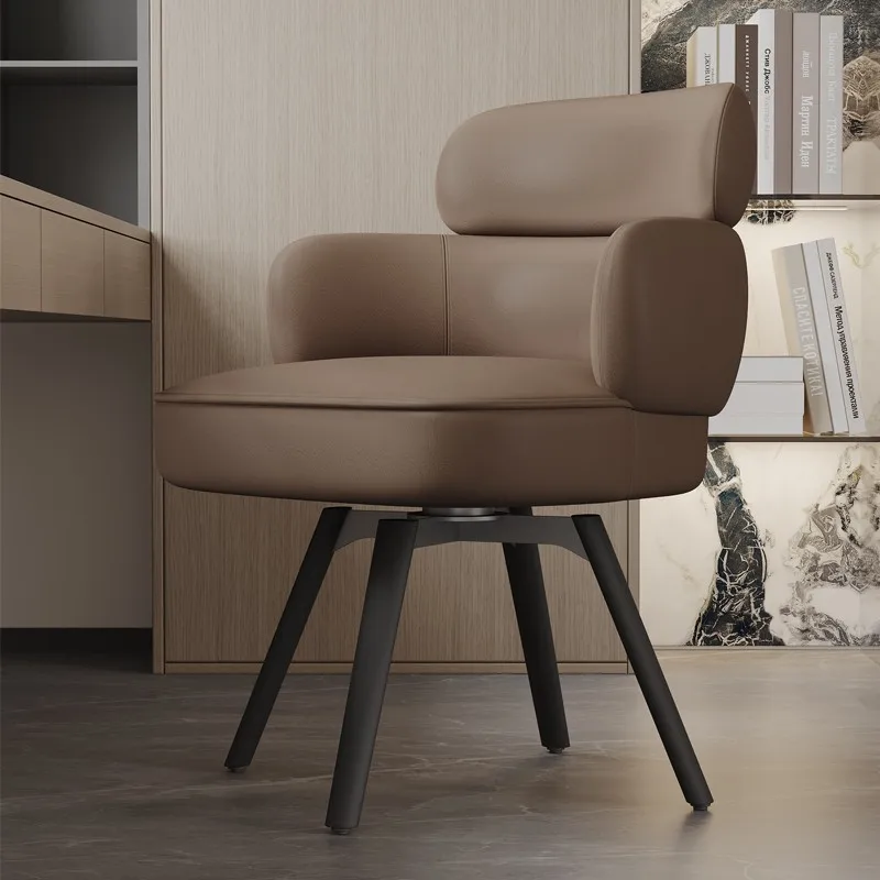 Rotatable dining chair Household desk chair Leisure negotiation chair Light luxury