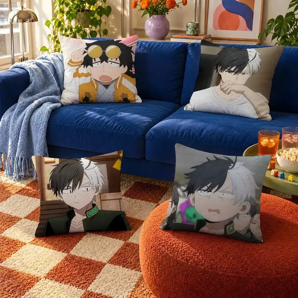 Cover Throw Anime WIND Pillow Cover Bofurin Soft Short Plush BREAKER Case For Sofa Sakura Bedroom Haruka Cozy Home Decor