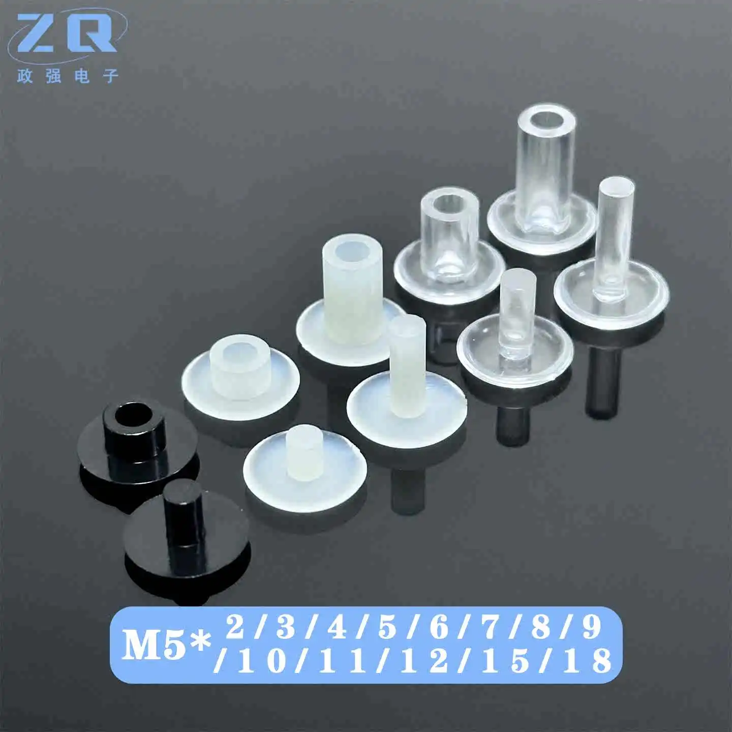 Black White Transparent Plastic Press Book Buckle Mother Child Snap Rivet Stationery File Binding Fastener