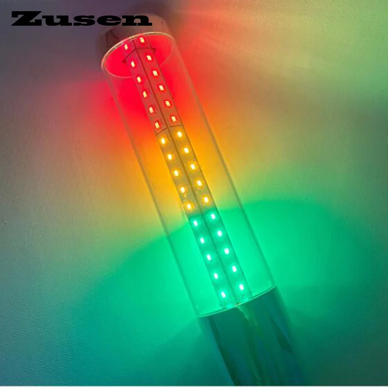 Zusen – feux d'avertissement Led multicouches, voyants tricolores, tour de Signal sonore et lumineux, Buzzer pliable 24V, PTQ50-3T-J