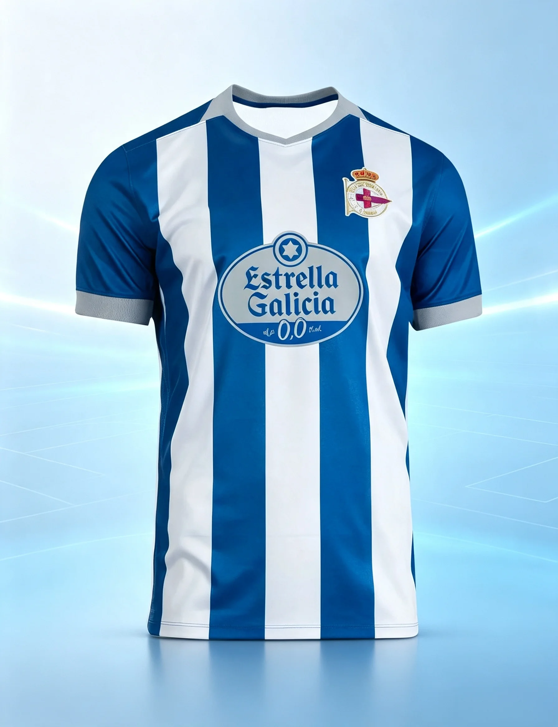 2026 New Deportivo La Coruña 3D Printed Football Jersey Men Summer Sports T-shirt Breathable Quick Drying Streetwear Clothing