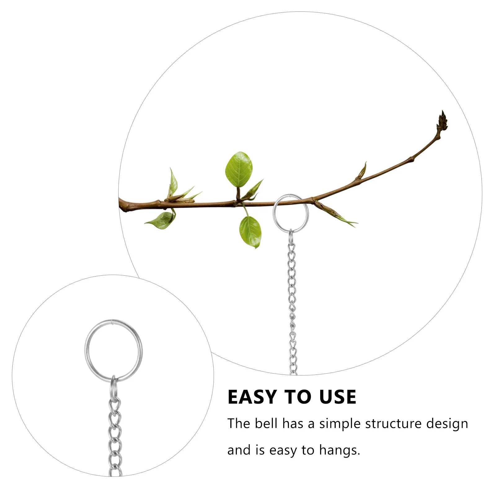 

1pc Cast Iron Wind Chime Retro Leaf Hanging Bell For Home Garden Balcony Yard Decor Iron Wind Bell Lucky Feng Shui Ornament