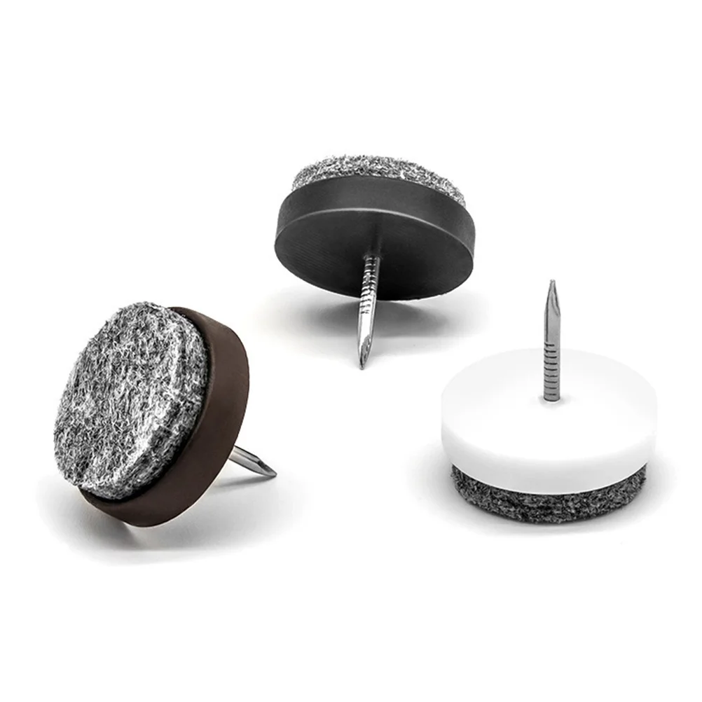 40 szt. Naklejek ochronnych na podłogę pod nogi krzeseł, ślizgacze do mebli, grube naklejki z gwintem do mocowania na meblach, do stołów i krzeseł w domu.