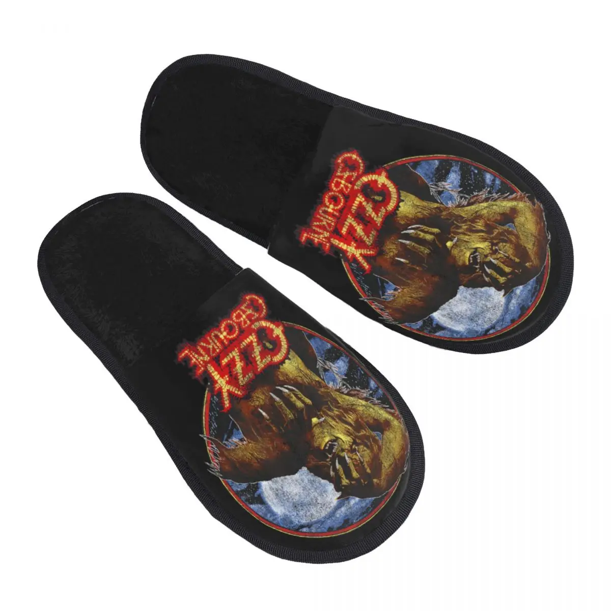 

Custom Ozzy Osbourne British Rock Heavy Metal Singer Soft Memory Foam House Slippers Women Comfy Warm Anti-Skid Slipper