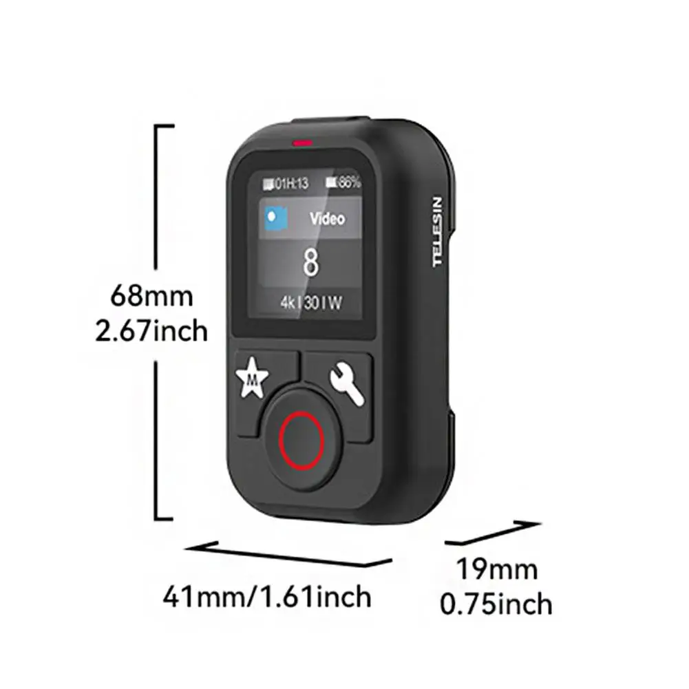 Télécommande Bluetooth étanche pour TELESIN T13, pour GoPro 3 12 11 10 9 8 Max, accessoires de caméra d'action