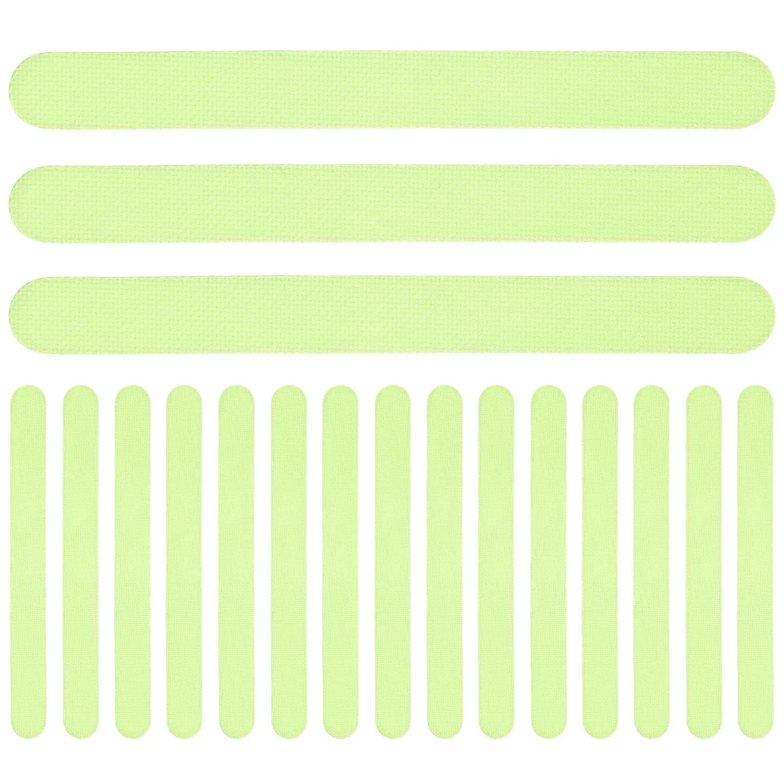 24 قطعة ملصقات مضادة للانزلاق توهج شرائط داكنة أشرطة الدرج خطوات عدم الانزلاق شرائط عاكسة ملصقات سلامة الحمام