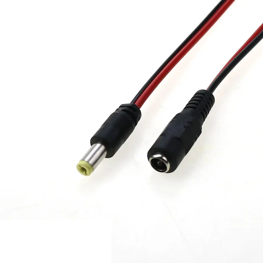 Cltgxdd DC Power Cable Plug Connector 2.1mm x 5.5mm Cord with Soldering Wire For CCTV Camera DVR LED Strip 12V Adapter Router